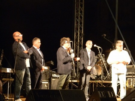 Le autorita sul palco